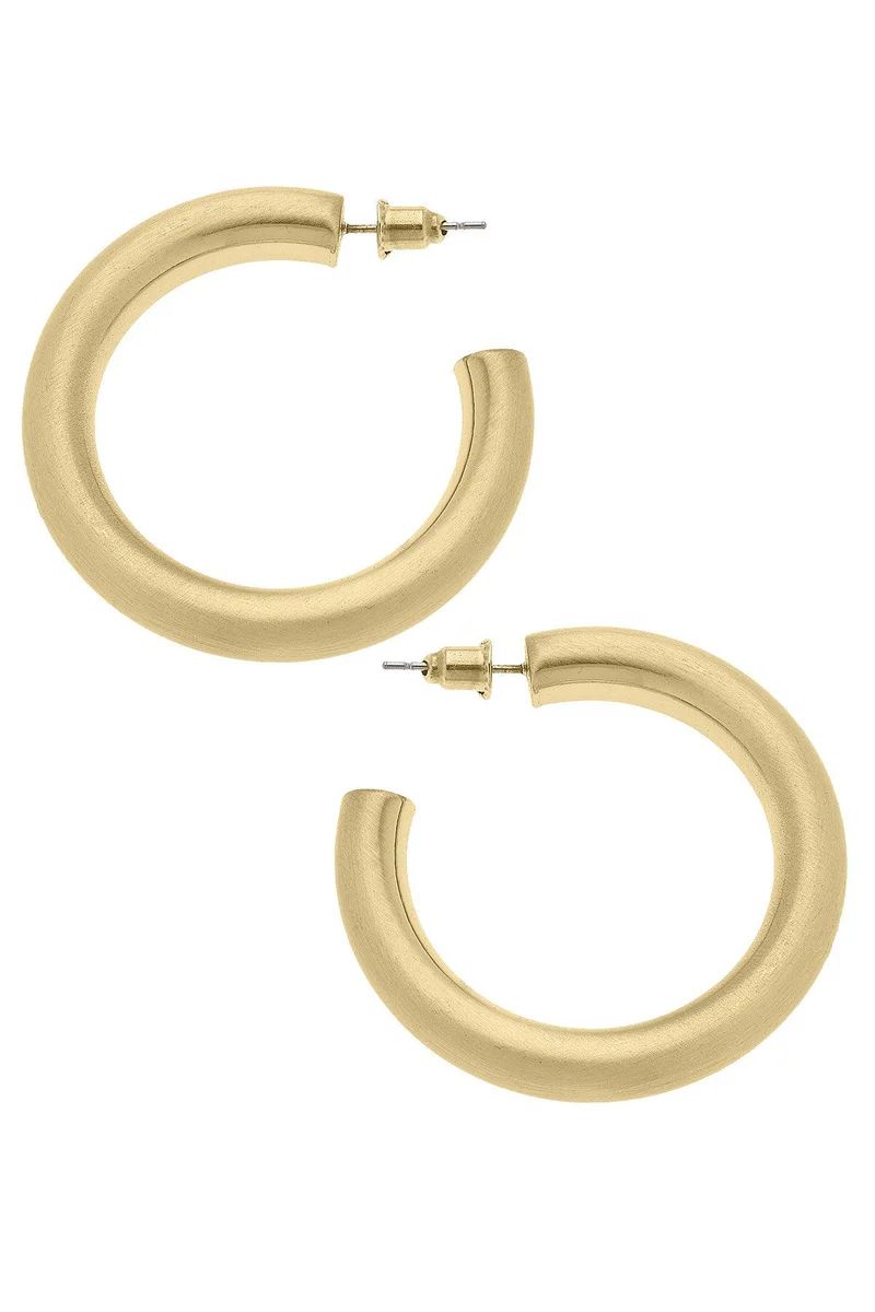 Arabella Gold Hoop Earrings | CANVAS Jewelry | CANVAS