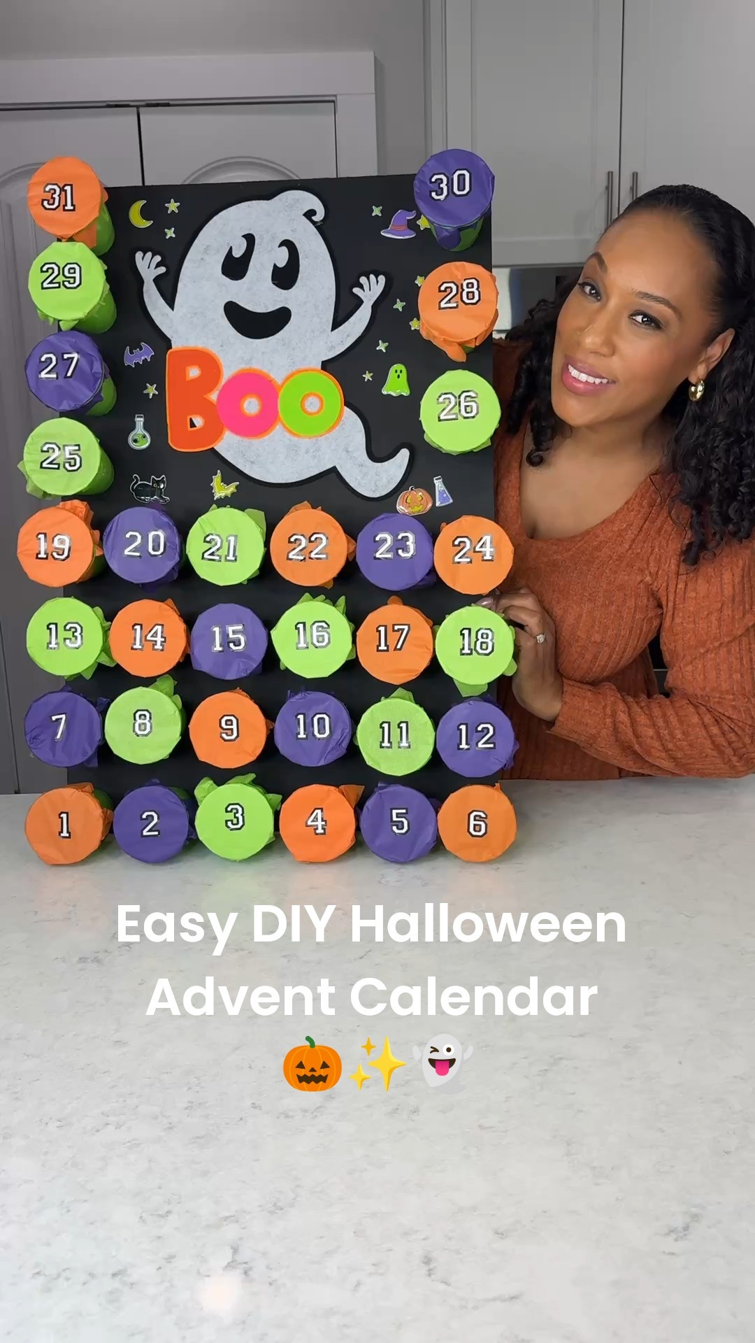 🎃 Easy DIY Halloween Advent Calendar 
Give your kids a fun way to countdown to Halloween with daily surprises like candy, toys, or bucket list activities like pumpkin painting, movie nights, or a trip to the pumpkin patch. 🕸️✨

I’ve linked everything you need to make this advent calendar + ideas to fill it, all in one place so you can shop easily. 👻🧡

You can find the Ghost at Dollar Tree✨

#HalloweenDIY #HalloweenCountdown #FamilyTraditions #LTKDIY #LTKHalloween


#LTKSeasonal #LTKKids #LTKFamily