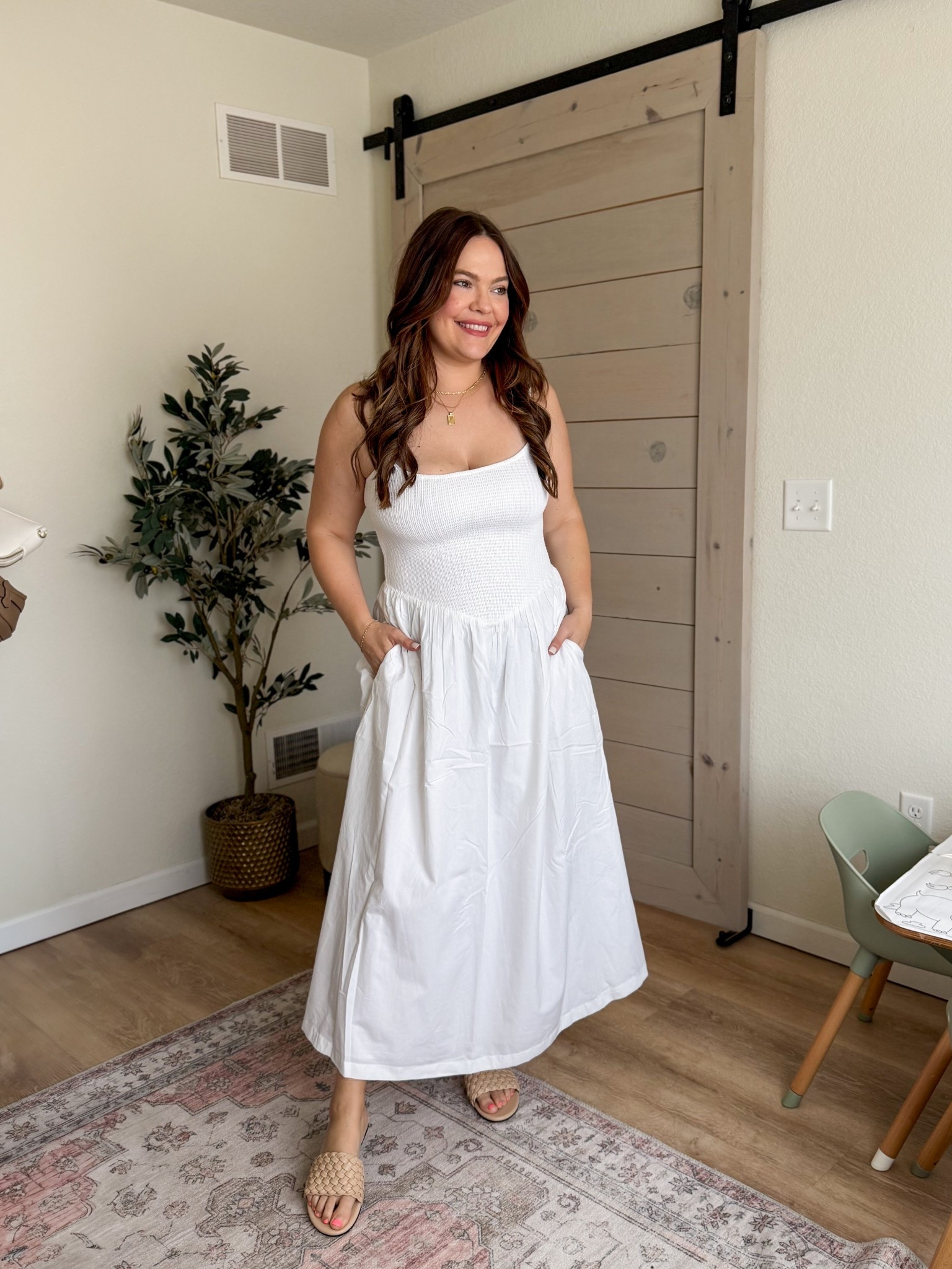 White midi dress for spring now on sale at Abercrombie! Wearing size large

Use code DRESSESAF for a stackable code during their dress sale / midsize mom style / spring dress / white dress / bridal dress

#LTKMidsize #LTKSaleAlert #LTKStyleTip