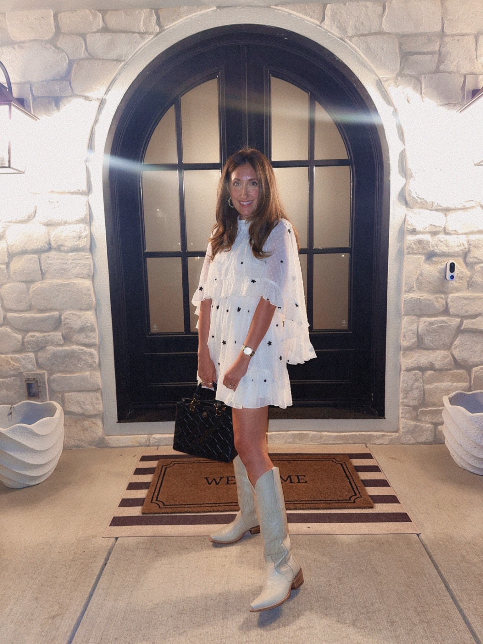 The most adorable cape dress is on sale! TTS and I’m wearing a medium 
#capedress #datenightdress #anthropologiedress 

#LTKSaleAlert #LTKParties #LTKStyleTip