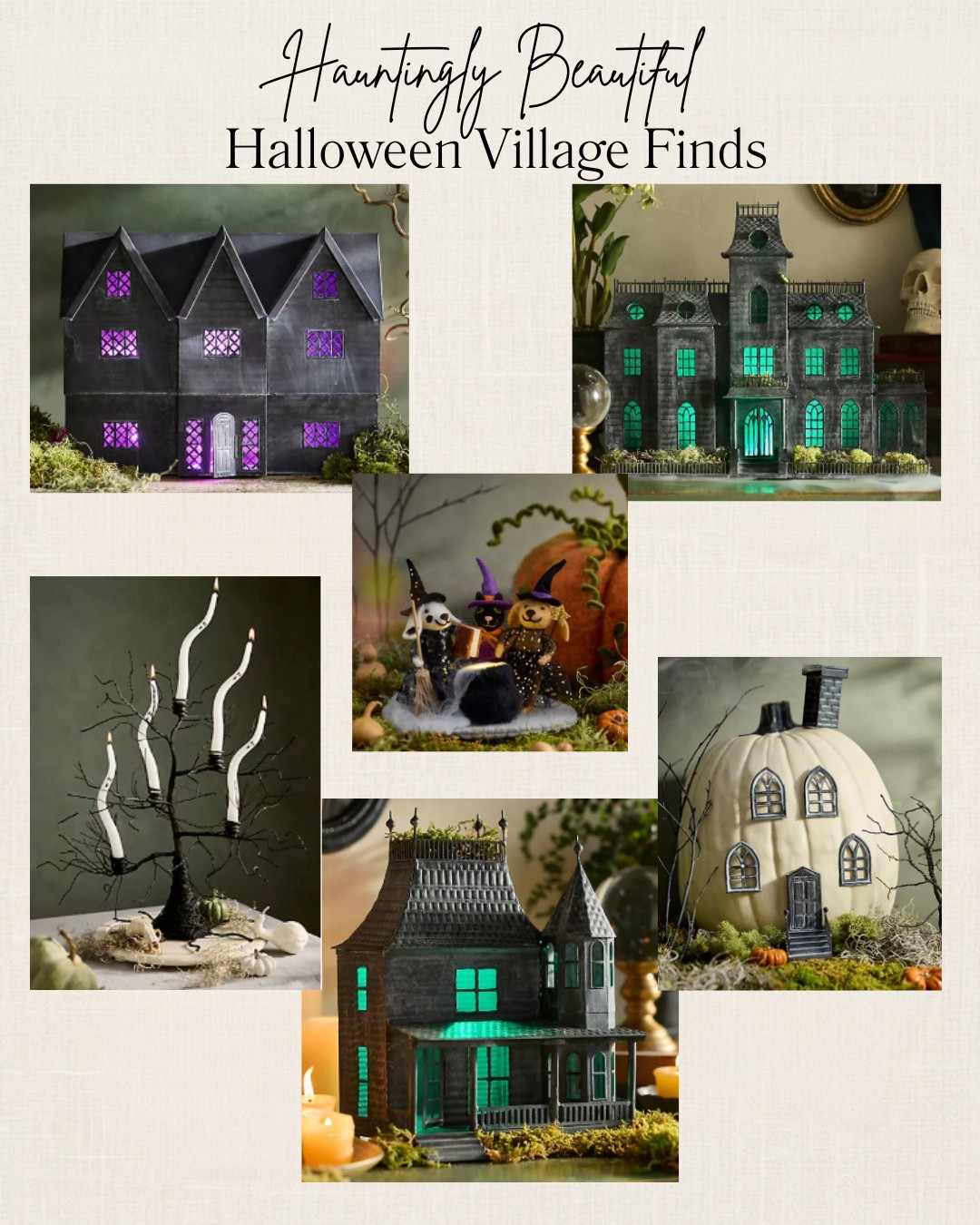 Thinking of creating a Halloween village or have one already but want to add to it? Check out these beautiful pieces from Anthropologie. I honestly can’t decide which one I like best! 




Halloween village, pumpkin, gothic Halloween decor, Halloween tree, haunted village

#LTKSeasonal #LTKHome