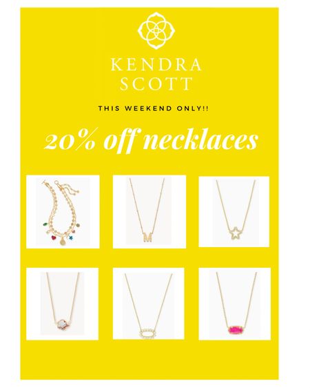 Kendra Scott is celebrating 20 years by giving YOU 20% off the CUTEST necklaces!! Shop my picks below!💖💖 

These make the BEST gifts!! 

Kendra Scott
Jewelry 
Necklaces 
Sale
Gift idea 

#LTKsalealert #LTKGiftGuide #LTKHoliday
