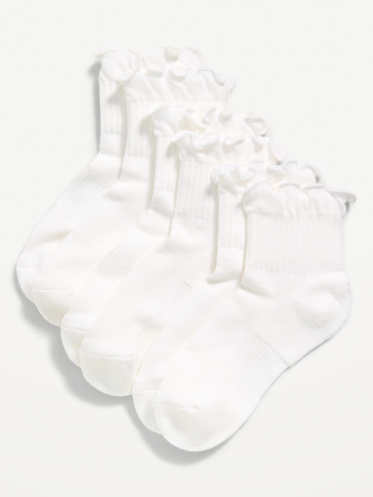 Ruffled Athletic Socks 3-Pack for Girls | Old Navy (US)
