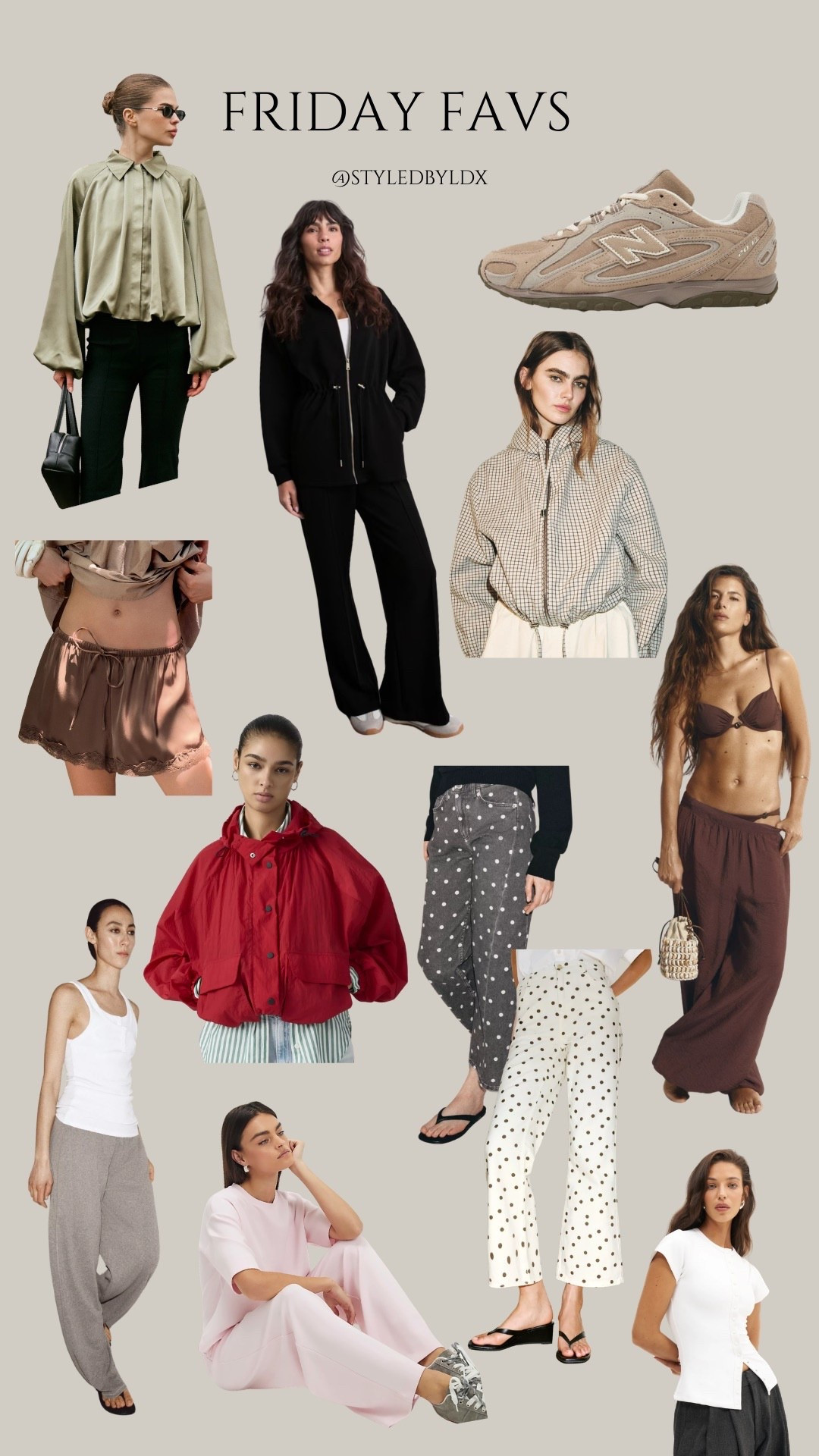 Friday favs - polka dots - windbreakers - staples - new ins - summer - satin lace shorts 

#LTKspring #LTKstyletip