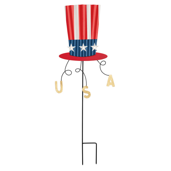 Americana Hat Yard Stake | Mud Pie