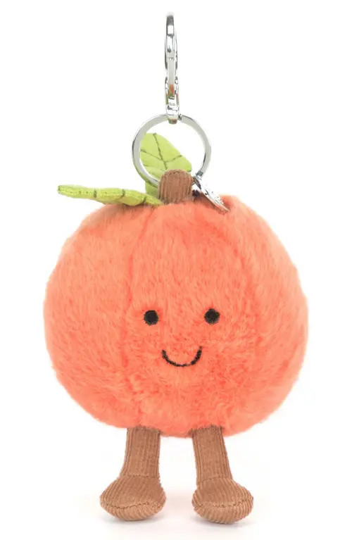 Jellycat Amuseables Peach Plushie Bag Charm in Orange at Nordstrom | Nordstrom