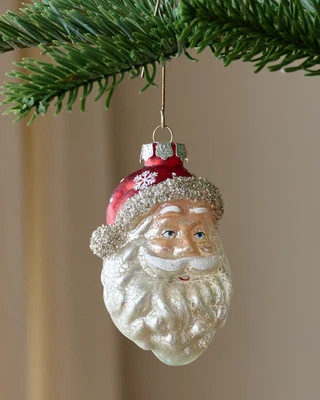 Vintage Blown Glass Santa Ornament | Magnolia
