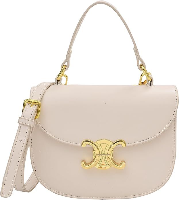 Small Crossbody Bags For Women, Leather Shoulder Handbags Trendy Designer Satchel Purse | Amazon (US)