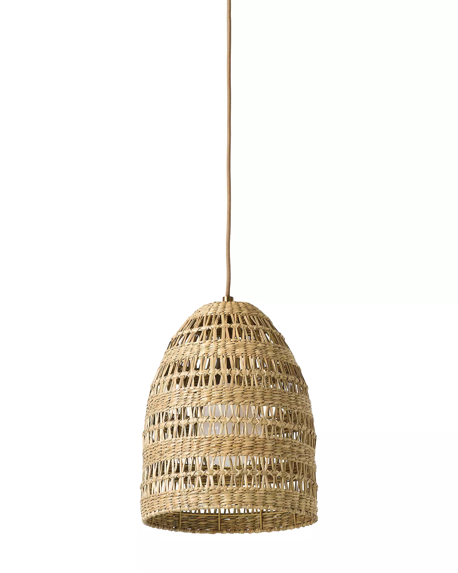 Bolinas Seagrass Bell Pendant – 12" DIAM x 15.25"H | Serena & Lily | Serena and Lily