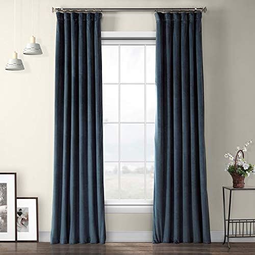 Amazon.com: HPD Half Price Drapes Plush Velvet Curtains For Bedroom 50 X 96 (1 Panel), VPYC-17992... | Amazon (US)