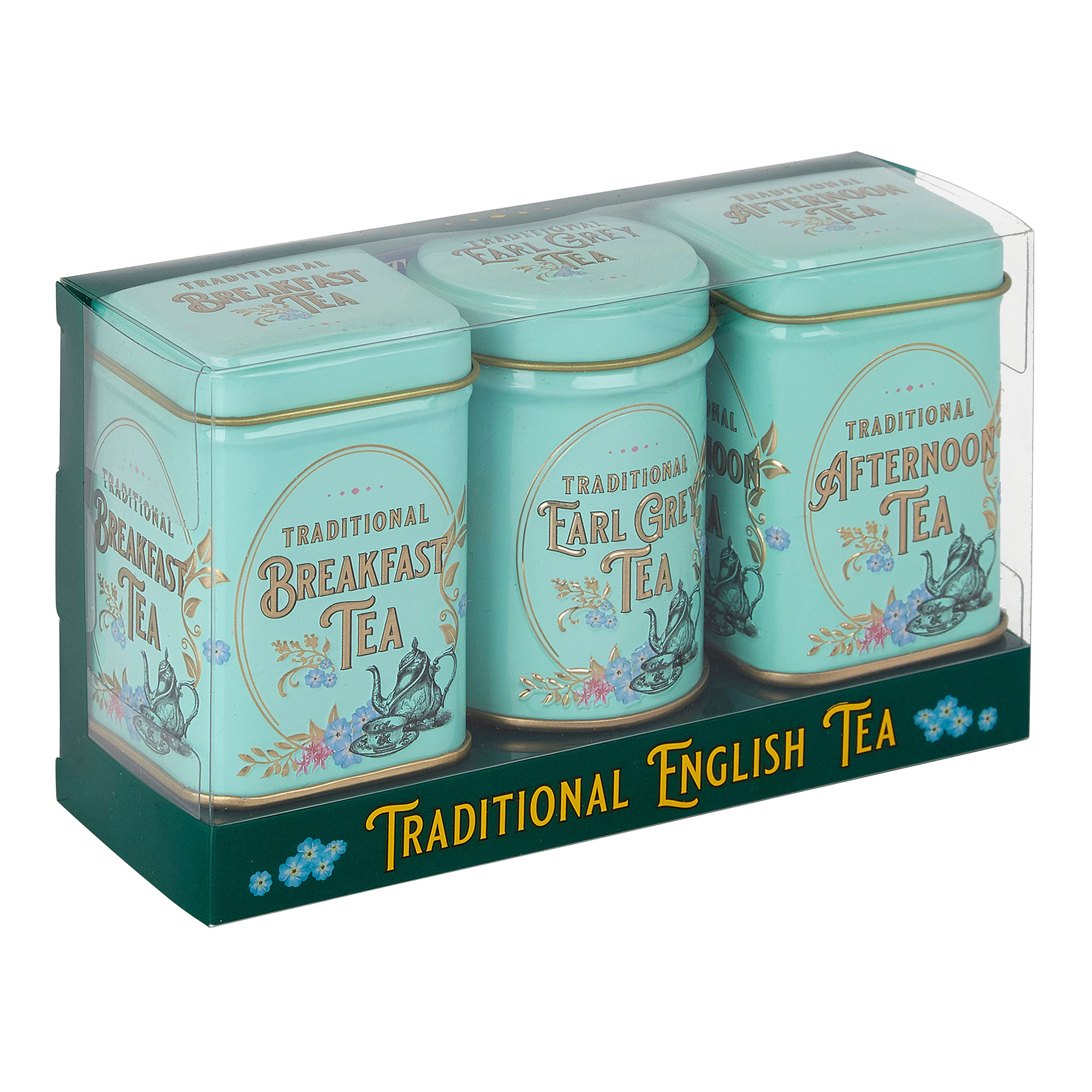 New English Teas Mini Vintage Loose Leaf Tea Tins 3 Pack | World Market