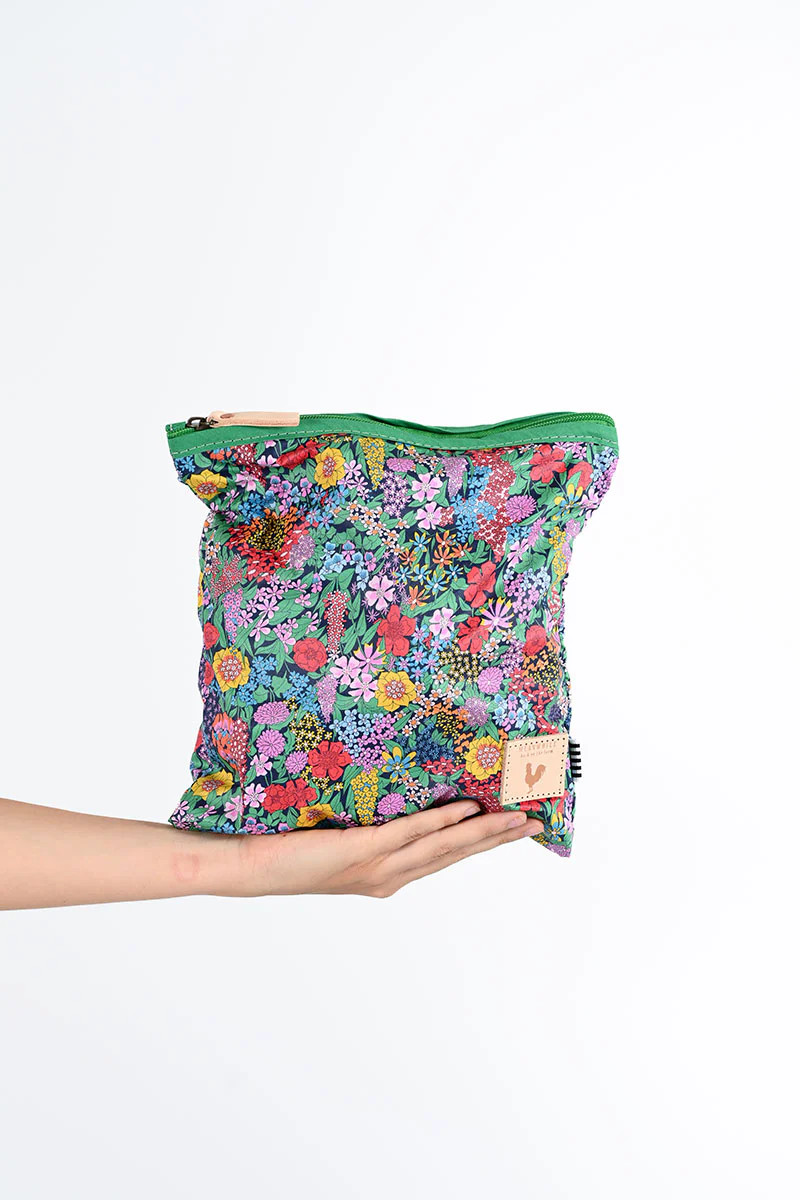 Garden Liberty of London Ditty Bag | Waxed Canvas Zipper Pouch | Meanwhile Back on the Farm