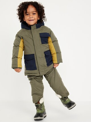 Water-Resistant Color-Block Snow Jacket for Toddler Boys | Old Navy (US)
