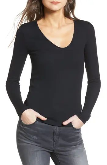 Women's Treasure & Bond Ribbed Tee | Nordstrom