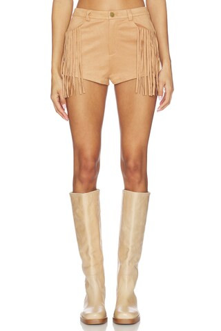 Autumn Fringe Short in Tan | Revolve Clothing (Global)