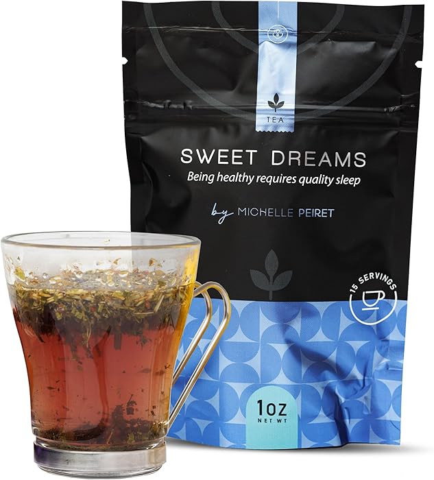 Michelle Peiret Sweet Dreams Sleep Tea Sleepy, Blend, Natural Bedtime Tea for Restful Nights, Ras... | Amazon (US)