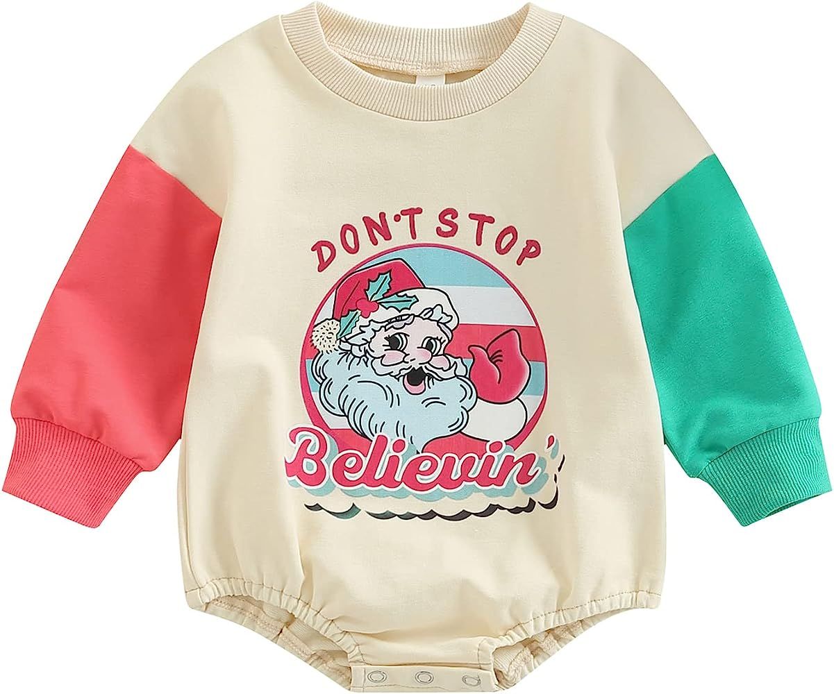 Unisex Baby Crewneck Sweatshirt Oversized Sweater Long Sleeve Shirts Pullover Top Fall Winter Out... | Amazon (US)