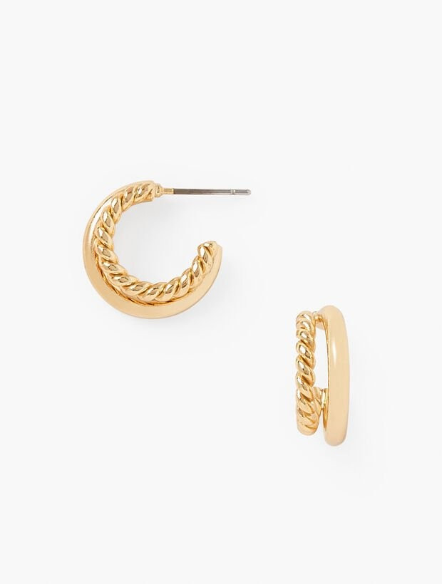 Mixed Texture Links Earrings | Talbots