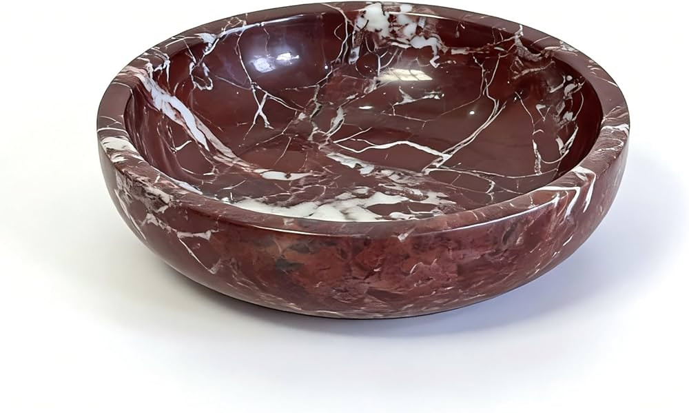 Large Decorative Marble Bowl, 7.87 inches,Natural Stone Round Bowl for Home Decor, Fruit, Nuts, J... | Amazon (CA)