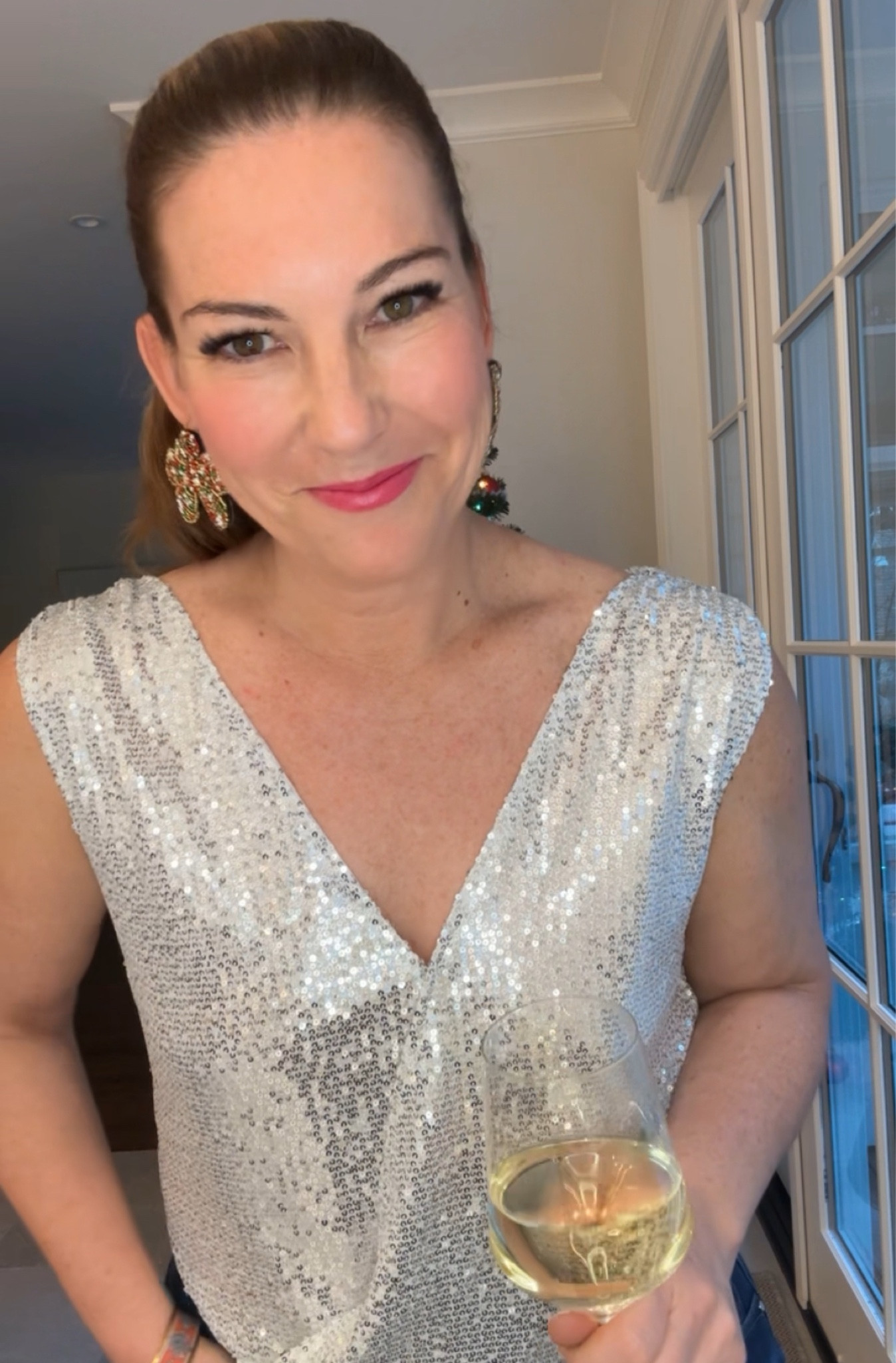 Dazzle in versatility with this glitter bodysuit tank top—a wardrobe essential for every occasion! Elevate your style with heels and statement jewelry for a night out, or keep it effortlessly chic with sandals for a casual flair. ✨ From casual outings to formal events, this piece has got you covered! 