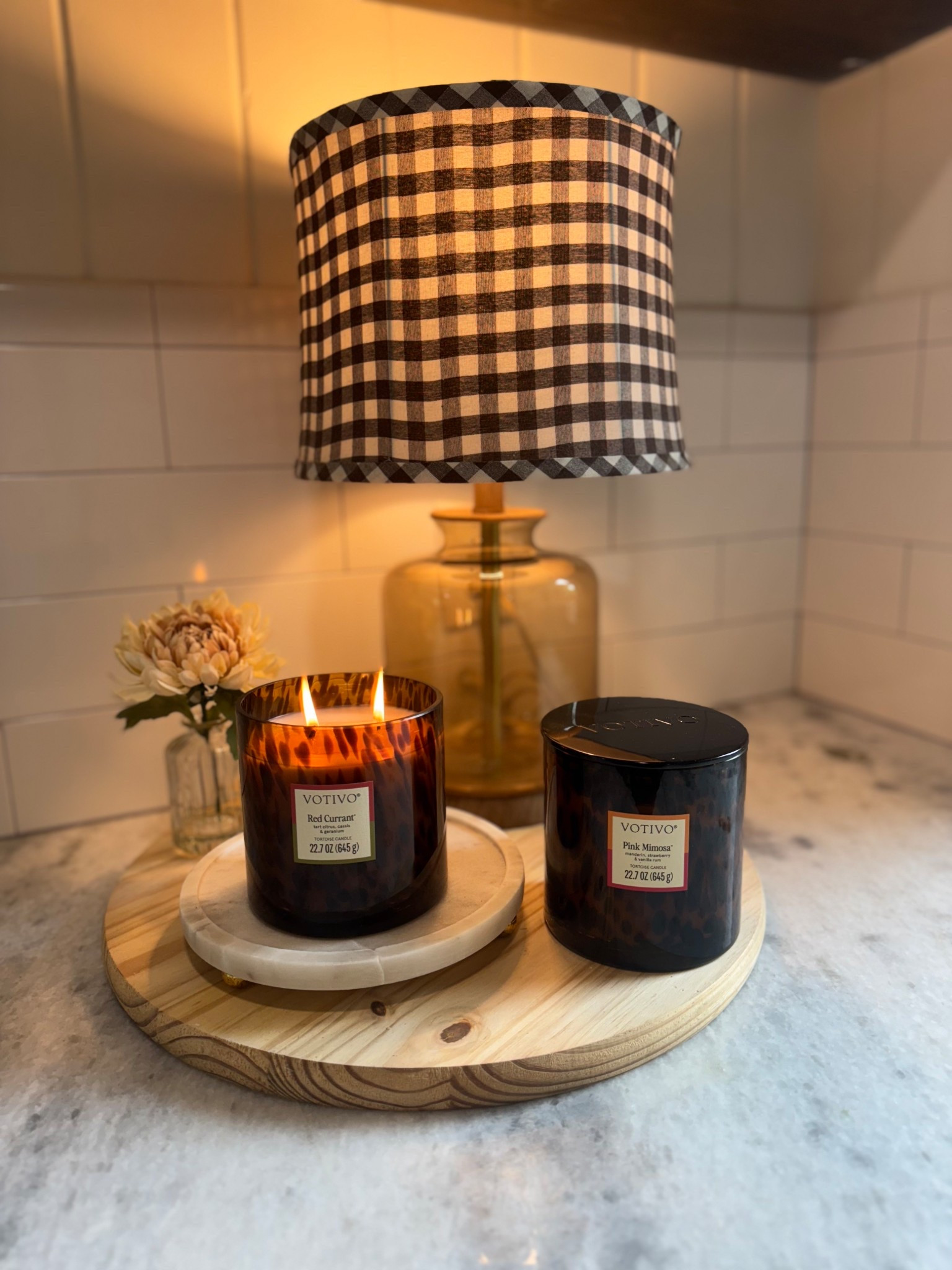 A candle that does more than light the room, it sets the tone.
The Tortoise Candle by Votivo is my go-to for elevated fragrance and a luxe look that pulls any space together. #ad

#LTKFindsUnder100 #LTKHome