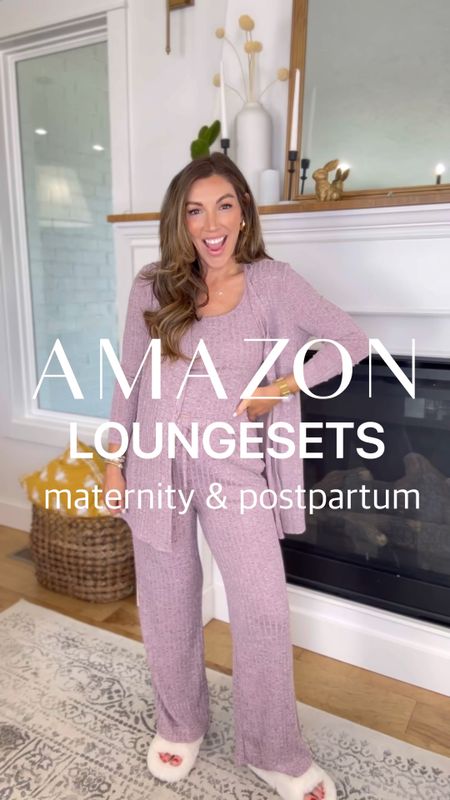 #loungeset #loungewear #postpartum #maternity 
These LOUNGESETS couldn’t be better! So soft & comfy and ready for post baby life. Wearing size medium! 

#LTKbaby #LTKfamily #LTKbump