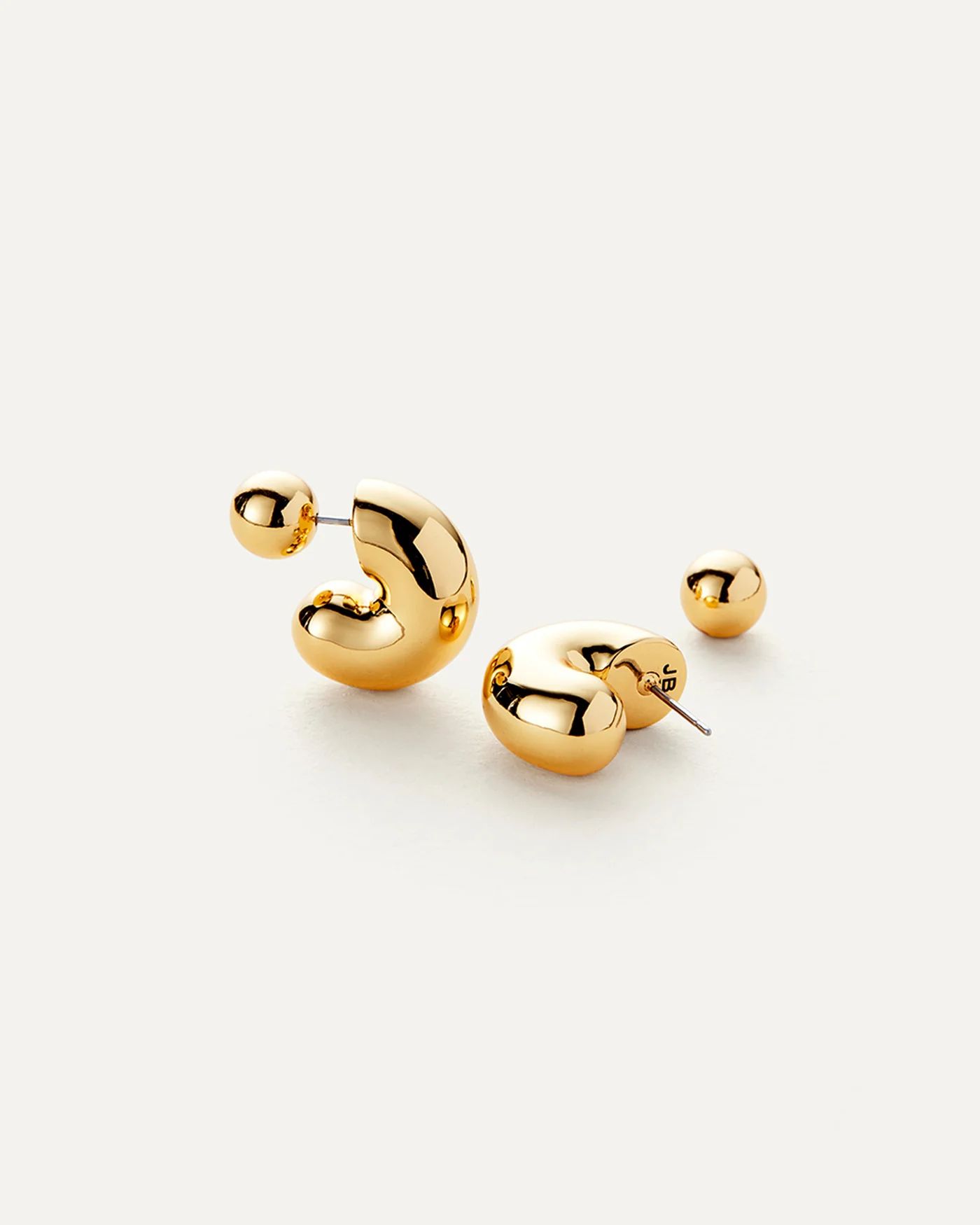 Medium Tome Hoop Earrings in Gold | Jenny Bird (CA)