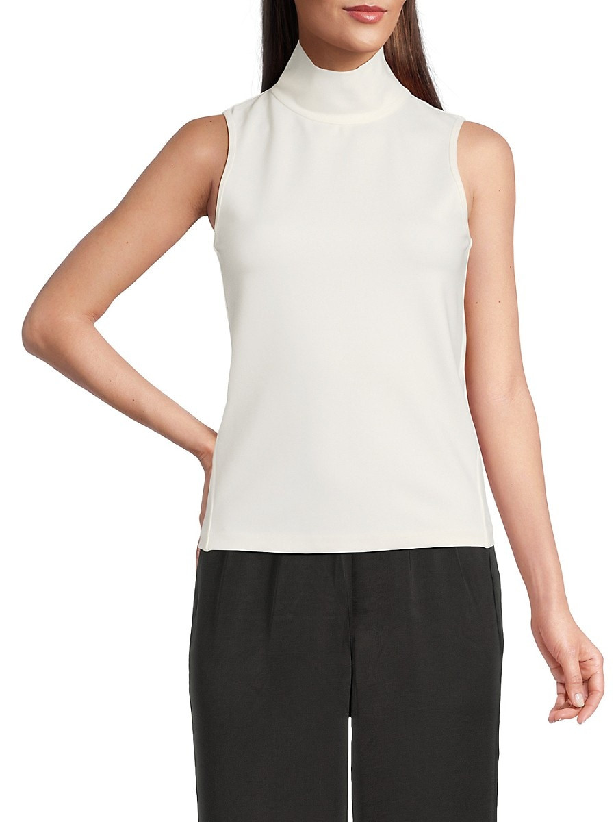 Rag & Bone Women's Irina Ponte Turtleneck Tank - White - Size XS | Saks Fifth Avenue OFF 5TH
