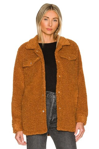 BLANKNYC Sherpa Shacket in Cinnamon Stick from Revolve.com | Revolve Clothing (Global)