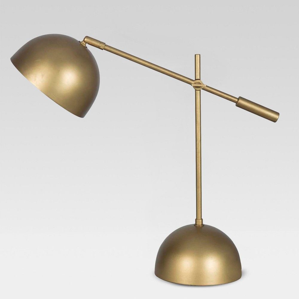 Metal Dome Task Table Lamp Gold (Includes LED Light Bulb) - Project 62 + Leanne Ford | Target