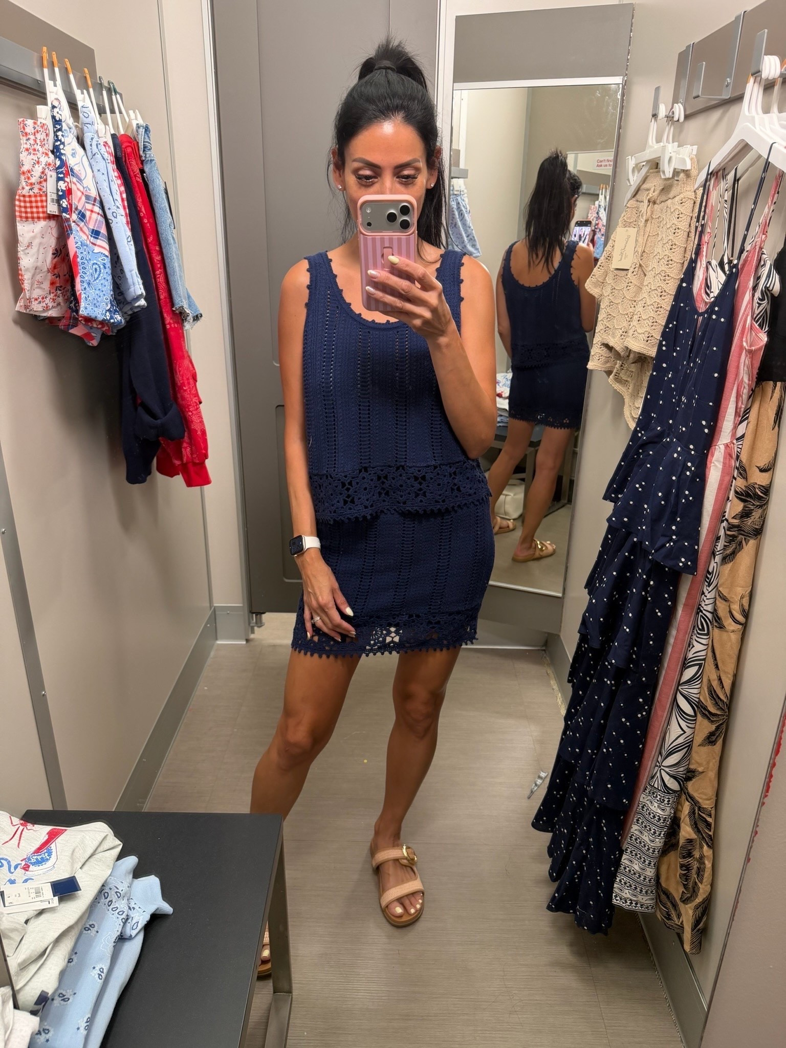 Such a cute set 🤍

From Target — lightweight, comfy, and perfect for summer

Easy to dress up or down 🫶



Summer outfits 2026, matching set, navy, knit, breathable, skirt set, carla.bushey

#LTKSeasonal #LTKootd #LTKTravel