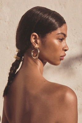 Large Wire Knot Hoop Earrings | Anthropologie (US)