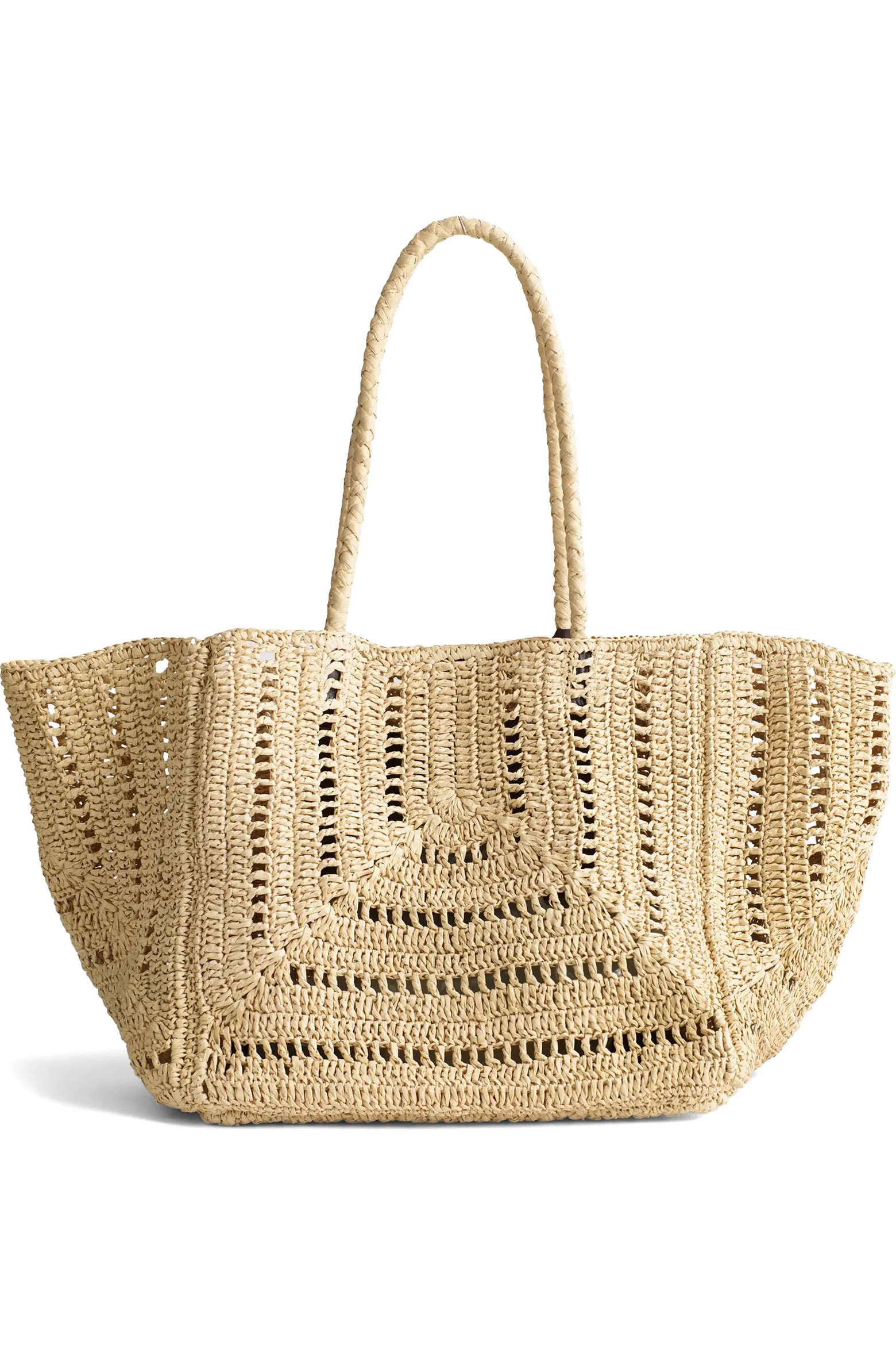The Eyelet Raffia Shopper Tote (Women) | Nordstrom | Nordstrom
