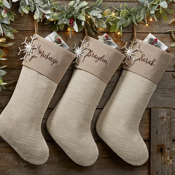 Winter Sparkle Personalized Christmas Stocking | Personalization Mall