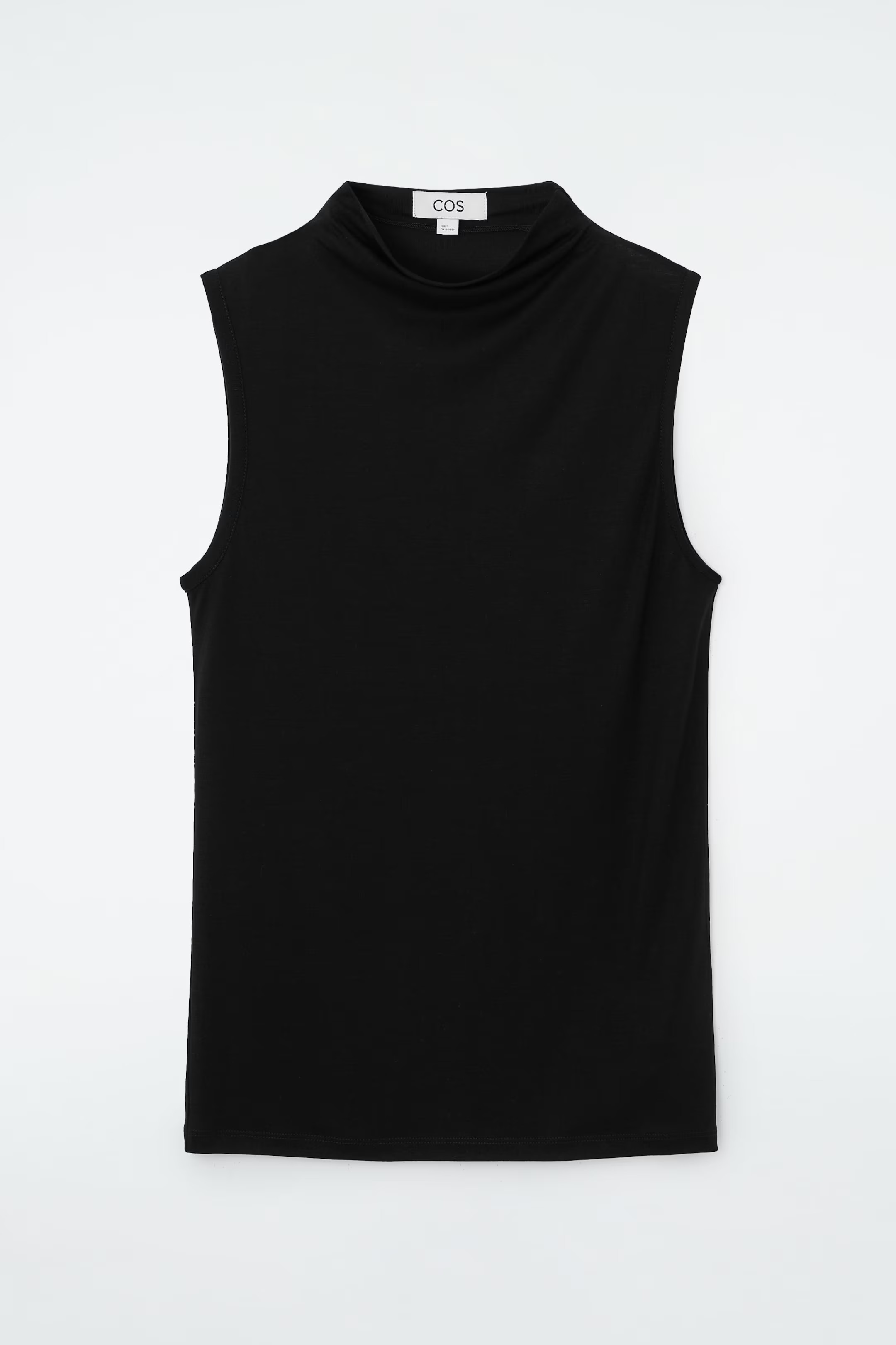 TOP SIN MANGAS DE CUELLO ALTO - NEGRO | COS (EU)