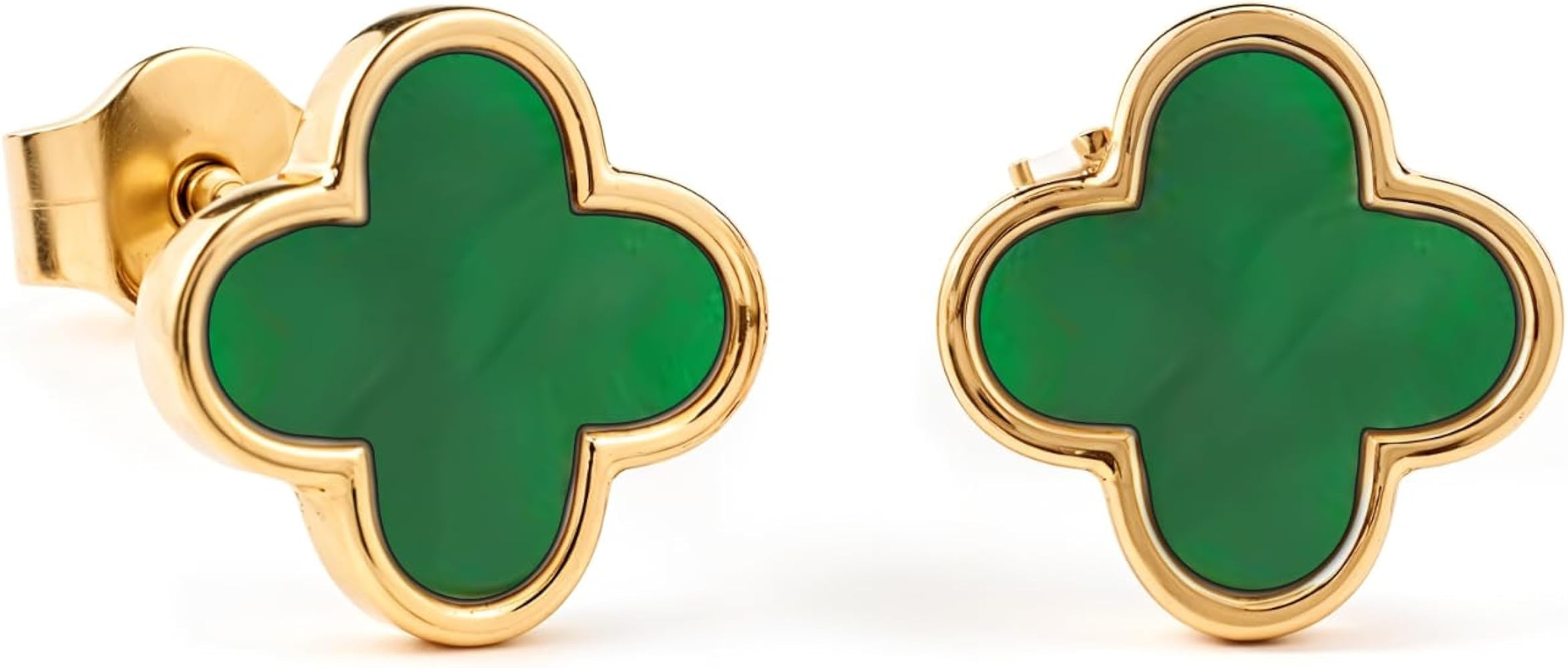 HighSpark Clover Earrings for Women | Four Leaf Stud Earrings for Women | Lovely Gift | Amazon (US)