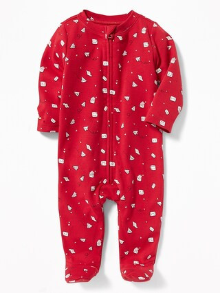 Valentine's Day-Print Footed Sleeper for Baby | Old Navy US