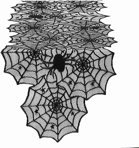 Vlovelife Halloween Decorations Table Runner 18 x 72 Inch, Spider Table Runner for Halloween Deco... | Amazon (US)