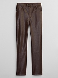 High Rise Vintage Slim Faux-Leather Pants | Gap Factory