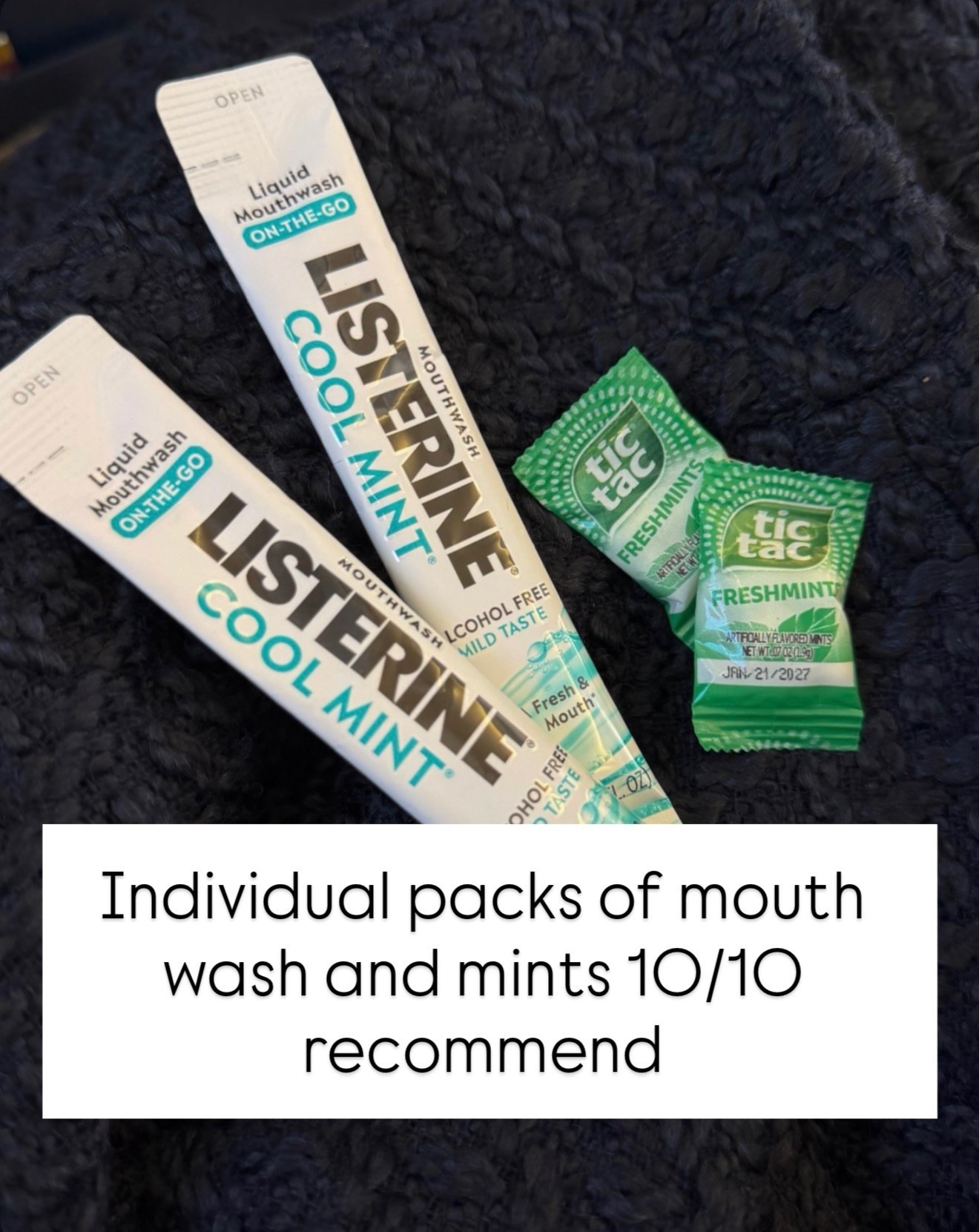 These are a must for on the go, the individual mouthwash packs and mints make it so easy to stay fresh wherever you are

on the go essentials, travel must haves, fresh breath, mouthwash packets, everyday essentials, purse staples, travel hacks, annabrstyle

#LTKgrwm #LTKTravel #LTKBeauty