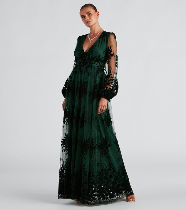 Evelyn Formal Plunge A-Line Dress | Windsor Stores