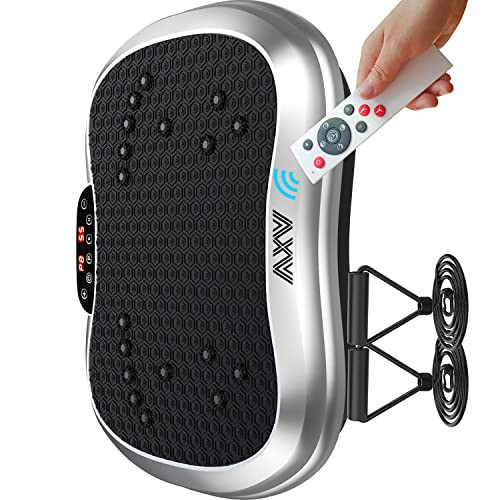 AXV Vibration Plate Exercise Machine Whole Body Workout Power Vibrate Fitness Platform Vibrating Machine Exercise Board for Weight Loss Shaping Toning Wellness Home Gyms Workout | Amazon (US)