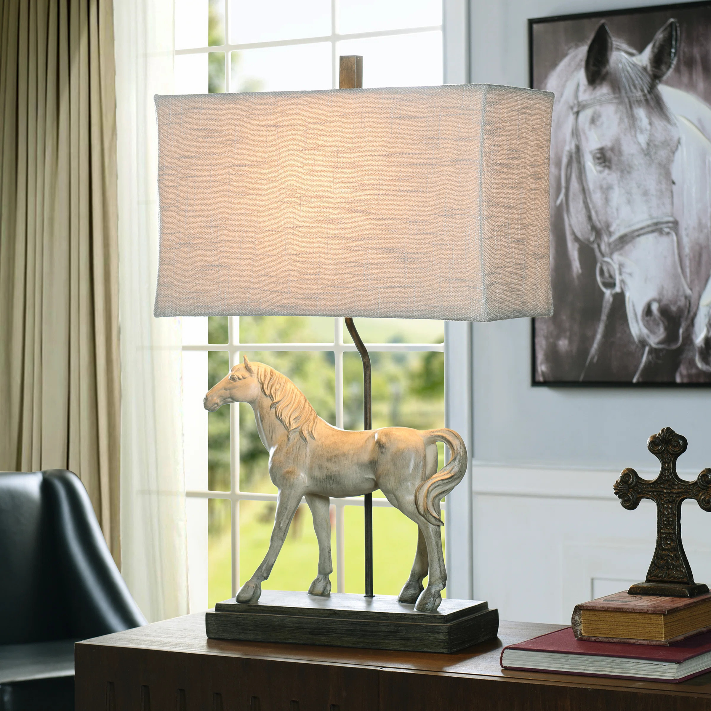 Alcott Hill® Rowan Horse 31" Table Lamp | Wayfair | Wayfair North America