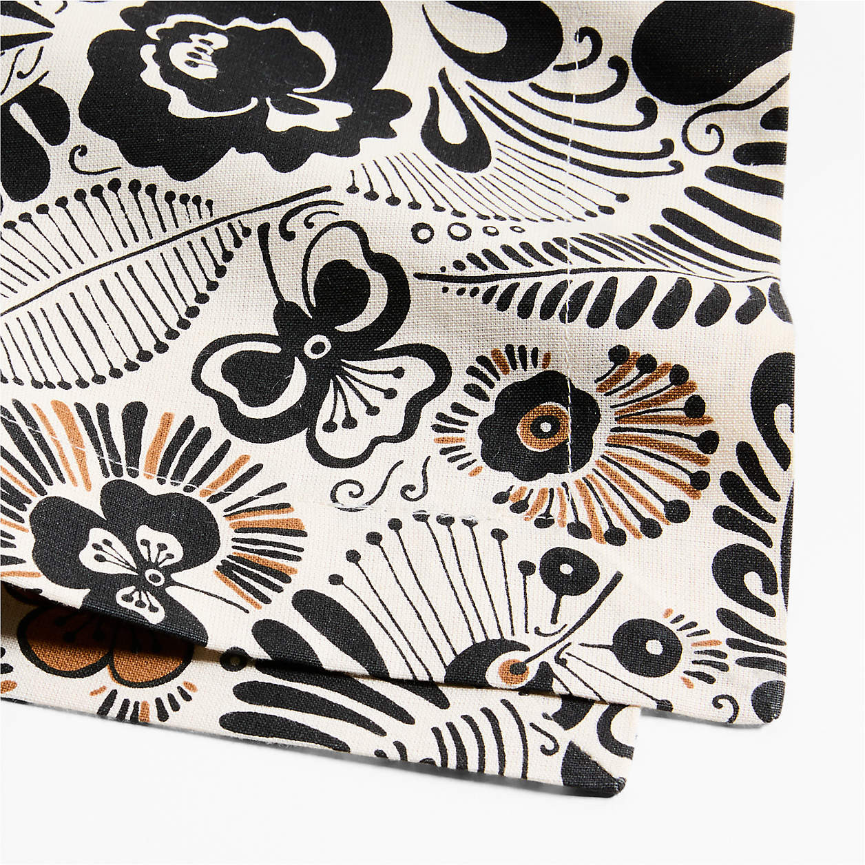 Nosara Floral Linen Blend Napkin + Reviews | Crate & Barrel | Crate & Barrel