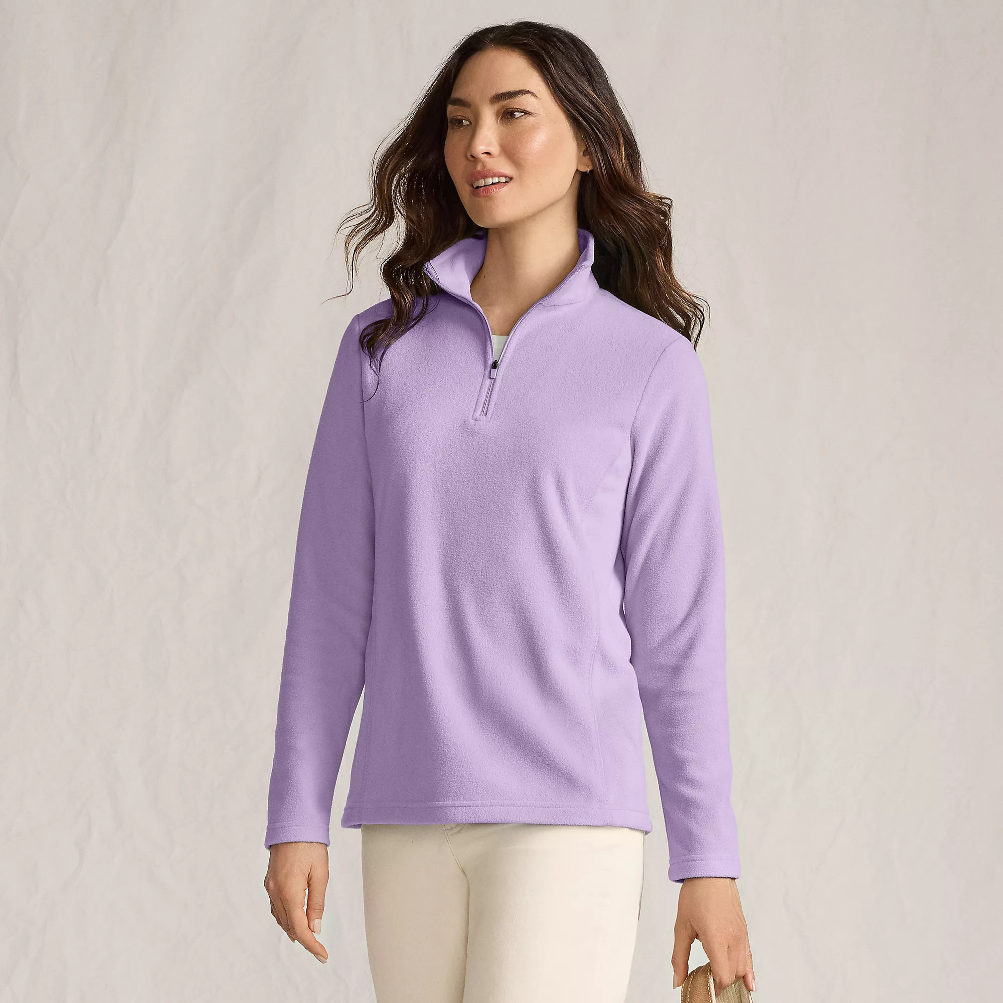 Anyweather Fleece Quarter Zip Pullover | Lands' End (US)