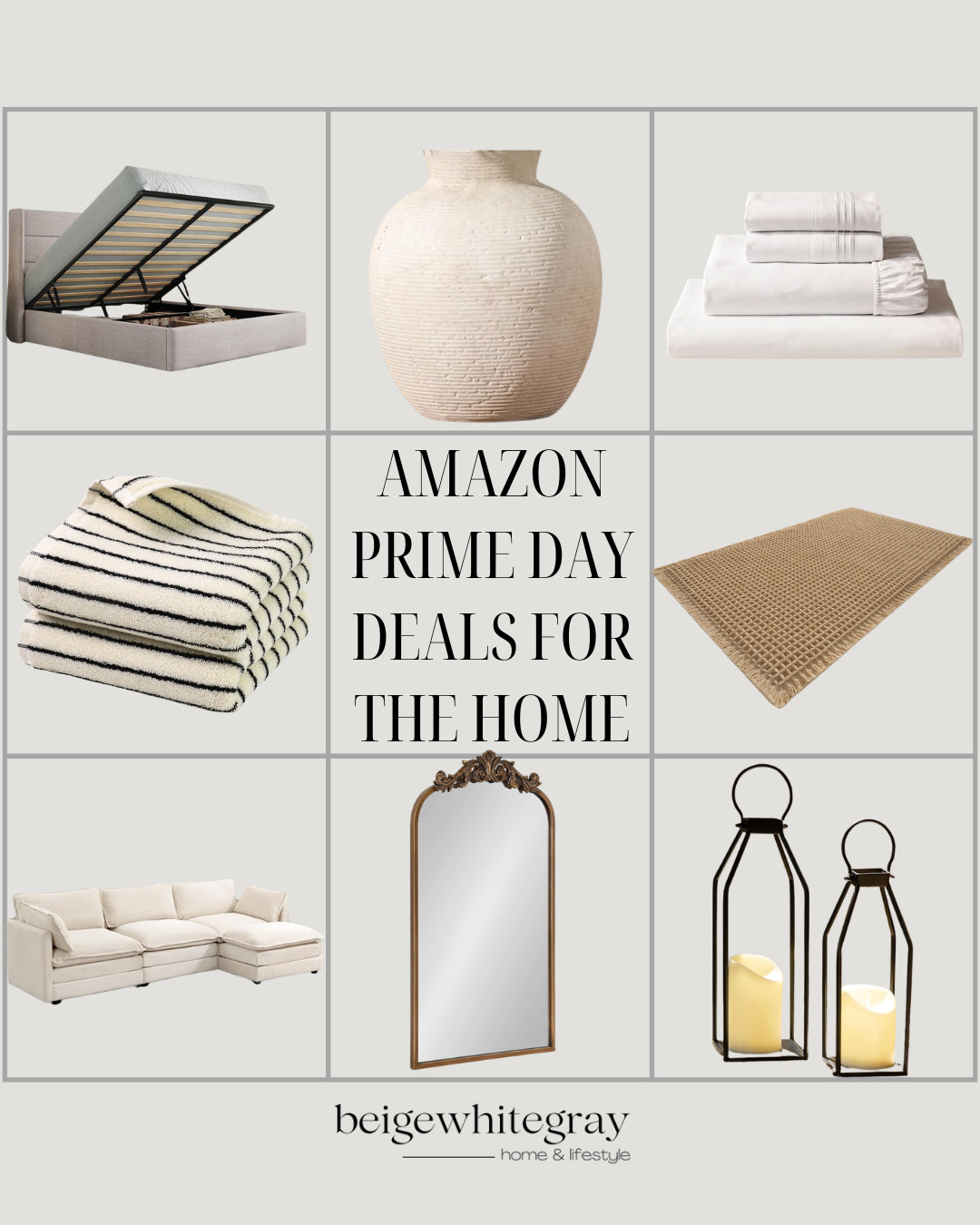 Amazon Prime Day home deals, Prime Day home finds, Amazon home deals, Amazon home finds, home decor deals, Amazon furniture deals, bedroom deals, bedding deals, Amazon sheets, storage bed, washable rug, neutral home decor, striped towels, sectional sofa, arched mirror, decorative lanterns, cozy home finds, affordable home decor, Amazon home essentials, neutral home finds, home organization deals, Amazon furniture finds, Prime Day furniture sale, designer look for less, Amazon home favorites 

 #LTKHome #LTKSaleAlert
