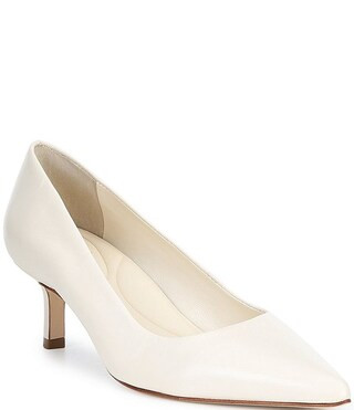 Aden Leather Pointed Toe Pumps | Dillard's