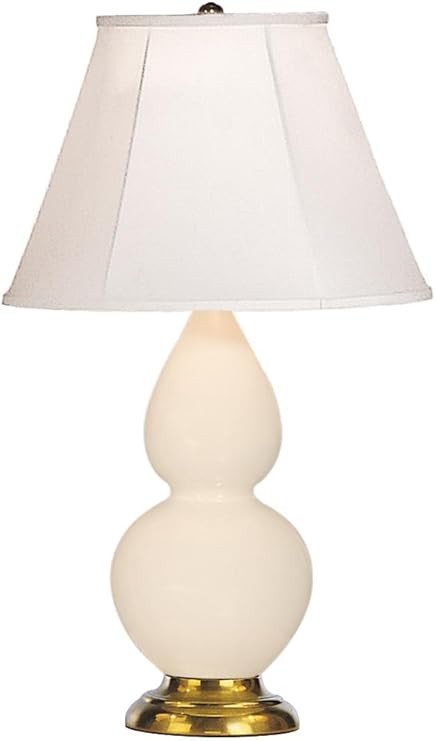 Robert Abbey 1774 Lamps with Ivory Stretched Fabric Shades, Bone Glazed Ceramic/Natural Brass Met... | Amazon (US)