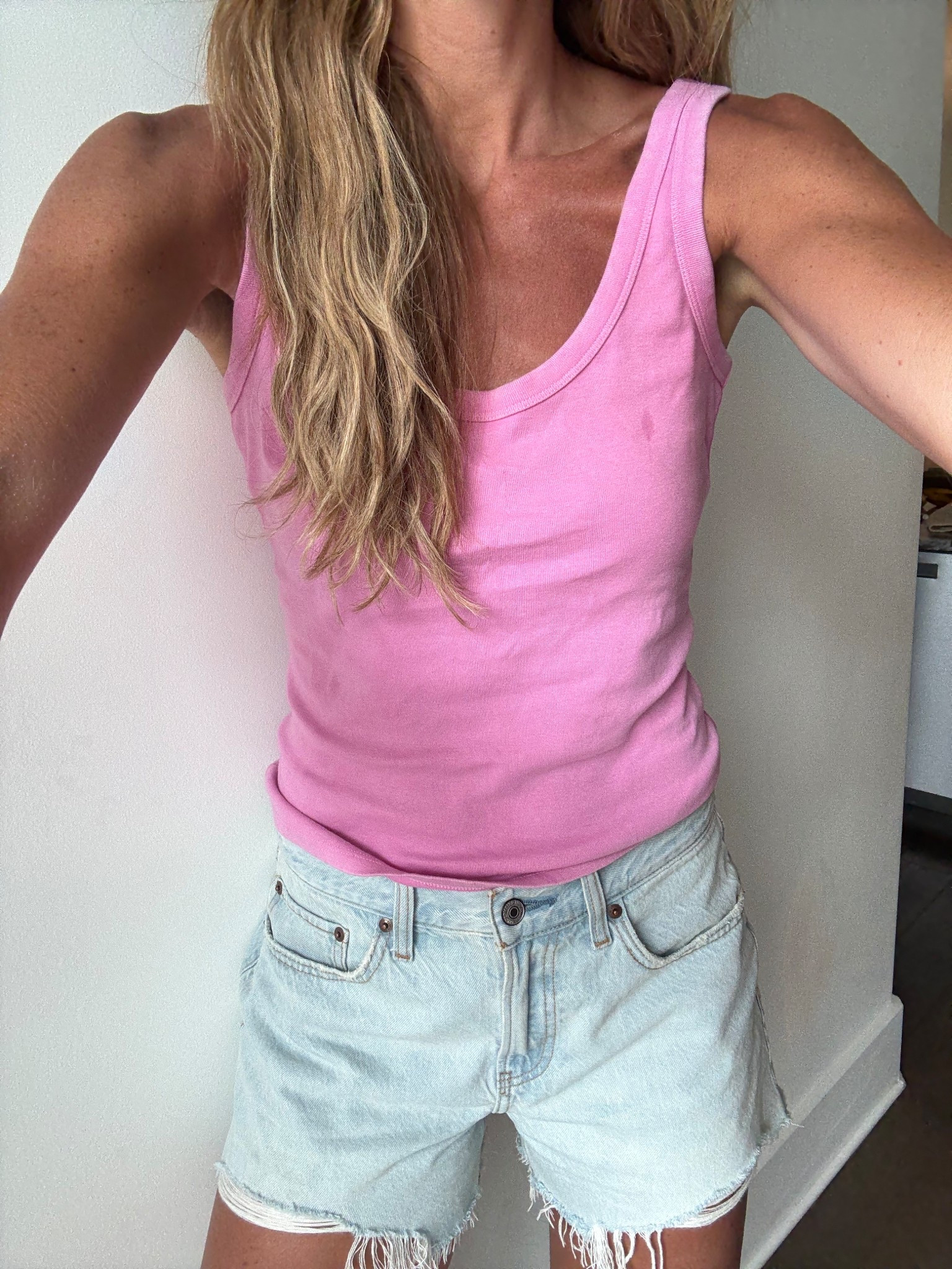 Abercrombie code! On sale + extra 15% off with stackable code SHORTSAF
size small in tank and true size in shorts (27) they run looser 

#LTKSaleAlert