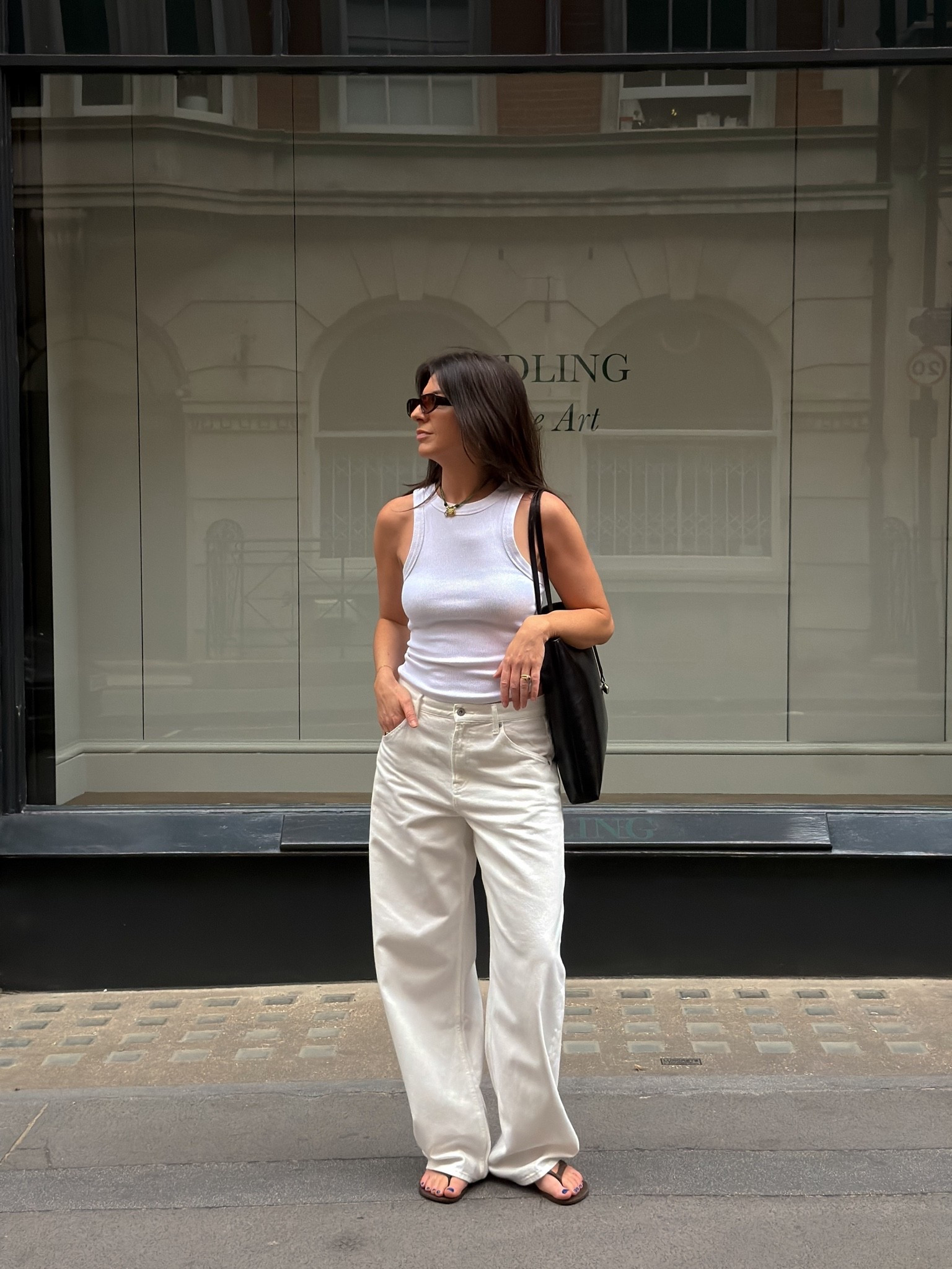 The perfect white jeans 🤍 I took one size down in the jeans

#LTKsummer #LTKuk